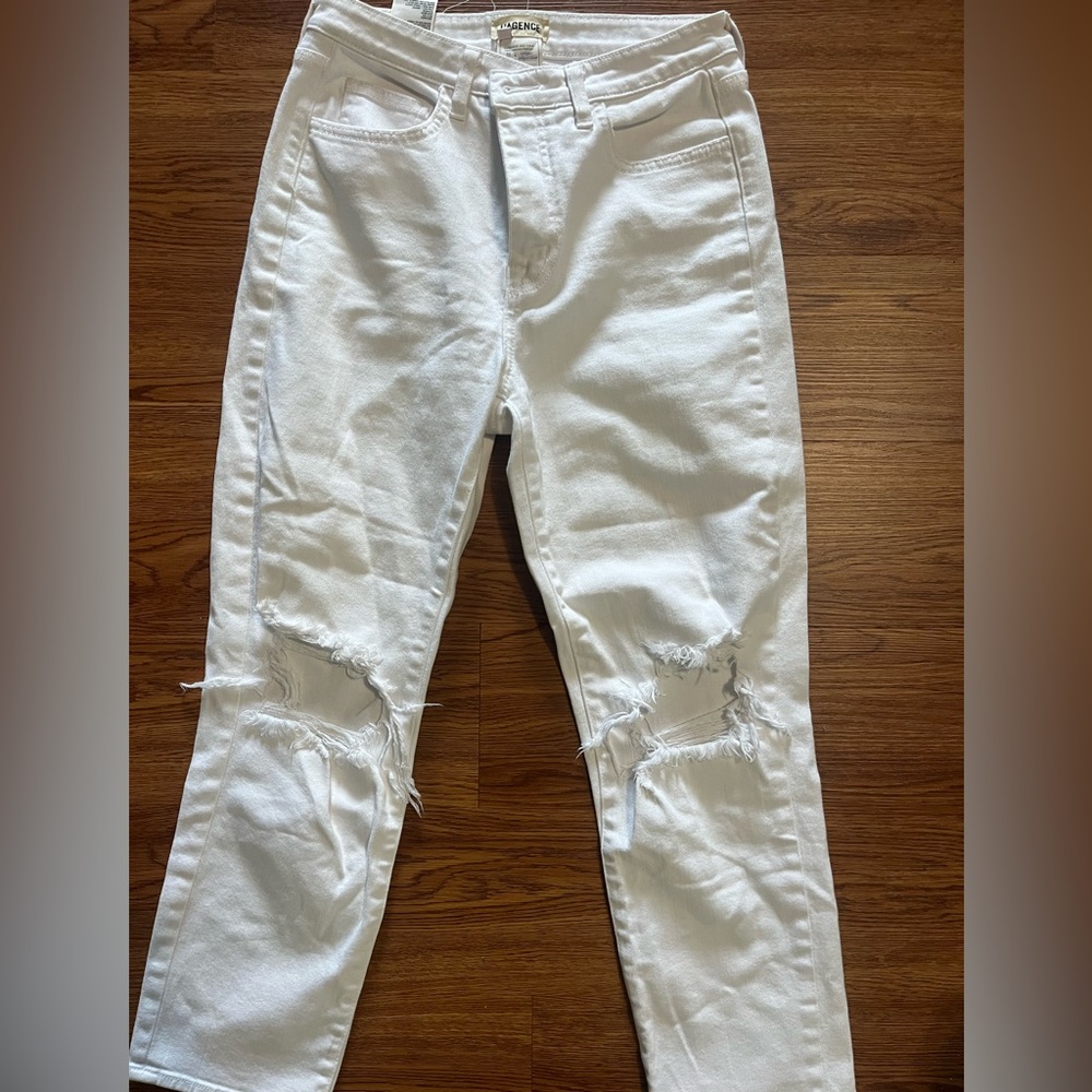 L’agence White Distressed Women Jeans